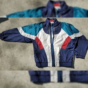80s Vintage Colorblock Sports Jacket Just for Petites Size S‎
